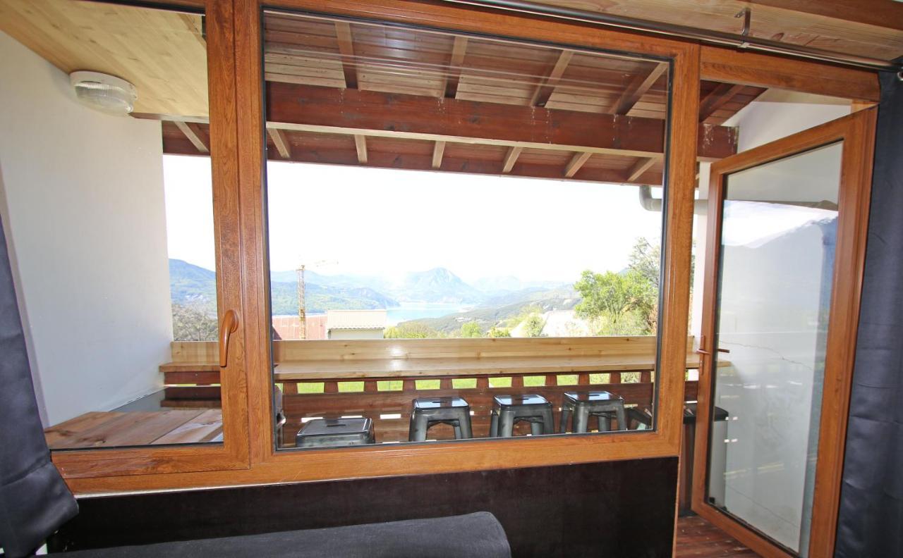 Appartement Studio LUMINEUX vue Lac de SERRE-PONCON ! à Prunières Extérieur photo